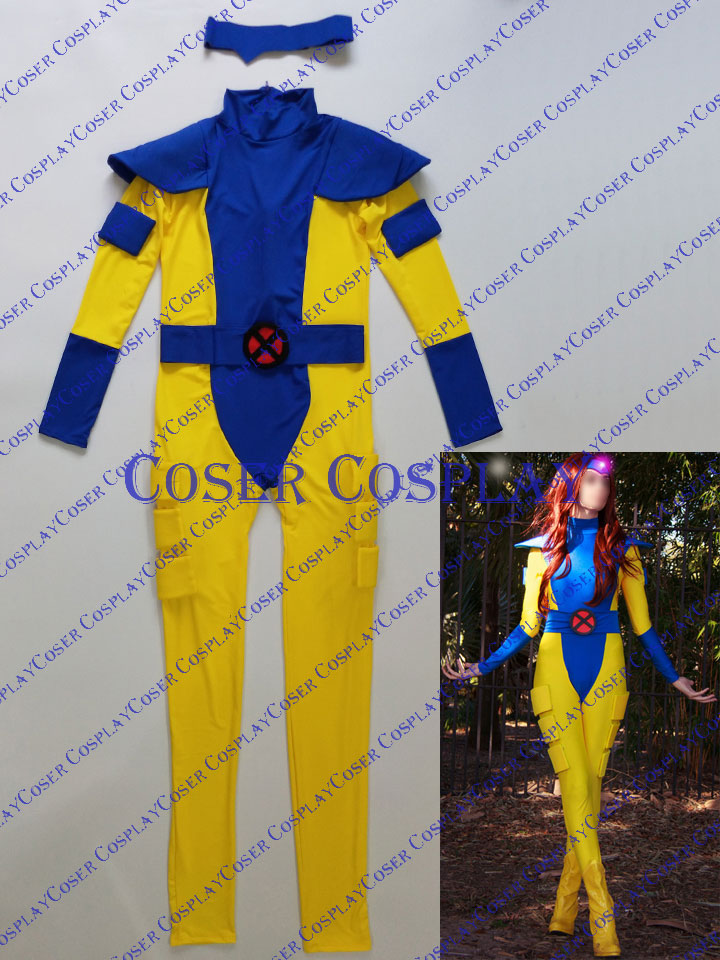 2019 X Men Jean Grey Phoenix Plug Suit Costume 0322